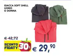 Esselunga GIACCA SOFT SHELL UOMO O DONNA offerta