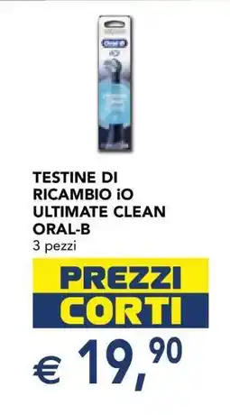 Esselunga TESTINE DI RICAMBIO iO ULTIMATE CLEAN ORAL-B offerta