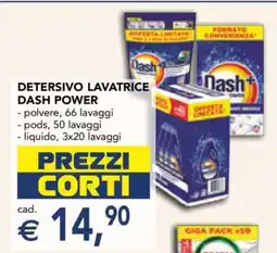 Esselunga Detersivo Lavatrice Dash Power offerta