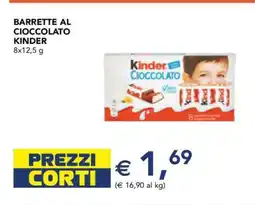 Esselunga Barrette al cioccolato Kinder offerta