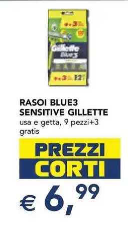 Esselunga RASOI BLUE3 SENSITIVE GILLETTE offerta