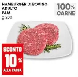 Pam Hamburger di bovino adulto pam offerta