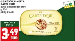 Pam Gelato vaschetta CARTE D'OR offerta