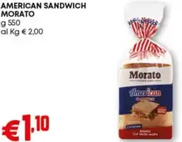 Pam American sandwich MORATO offerta