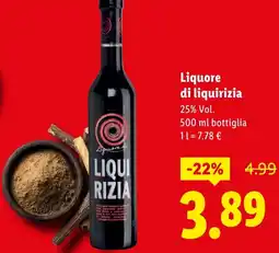 Lidl Liquore di liquirizia offerta
