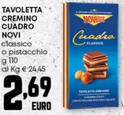 Pam Tavoletta cremino cuadro novi classico o pistacchio offerta
