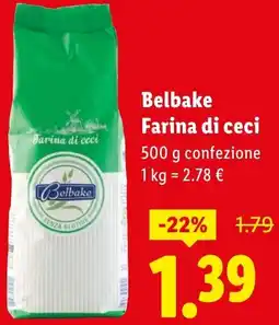 Lidl Belbake Farina di ceci offerta
