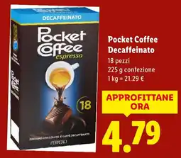 Lidl Pocket Coffee Decaffeinato offerta