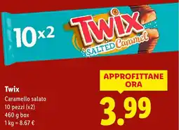 Lidl Twix Caramello salato offerta