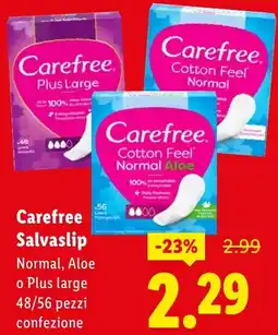Lidl Carefree Salvaslip offerta