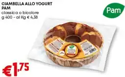 Pam Ciambella allo yogurt pam classica o bicolore offerta