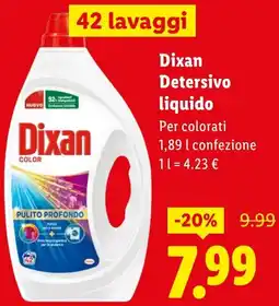 Lidl Dixan Detersivo liquido offerta