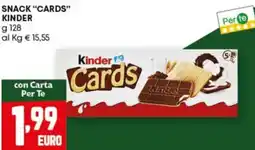 Pam Snack "cards" KINDER offerta
