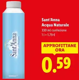 Lidl Sant'Anna Acqua Naturale offerta