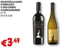 Pam Montepulciano d'abruzzo o pecorino cornogrande offerta