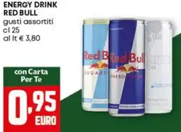 Pam Energy drink RED BULL offerta