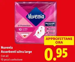 Lidl Nuvenia Assorbenti ultra large offerta