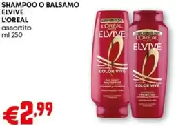 Pam Shampoo o balsamo elvive L'OREAL offerta