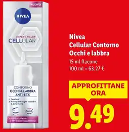 Lidl Nivea Cellular Contorno Occhi e labbra offerta