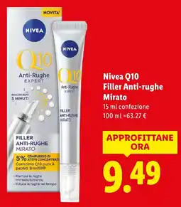 Lidl Nivea Q10 Filler Anti-rughe Mirato offerta