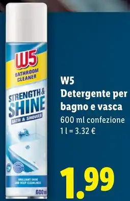 Lidl W5 Detergente per bagno e vasca offerta