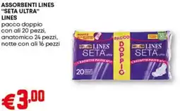 Pam Assorbenti lines "seta ultra" offerta
