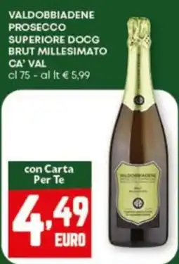 Pam Valdobbiadene prosecco superiore docg brut millesimato ca' val offerta