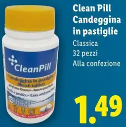 Lidl Clean Pill Candeggina in pastiglie offerta