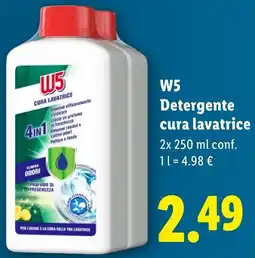 Lidl W5 Detergente cura lavatrice offerta
