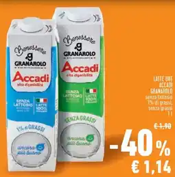 Conad City Latte uht accadi granarolo senza lattosio offerta