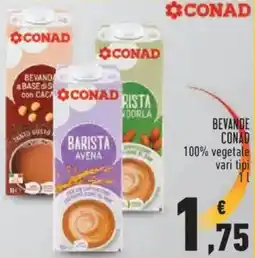 Conad City Bevande conad 100% vegetale offerta