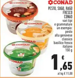 Conad City Pesto, sugo, ragu fresco CONAD offerta