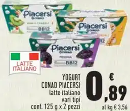Conad City Yogurt conad piacersi latte italiano offerta