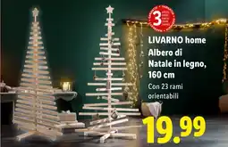 Lidl LIVARNO home Albero di Natale in legno, 160 cm offerta