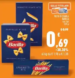 Conad City Pasta di semola BARILLA offerta