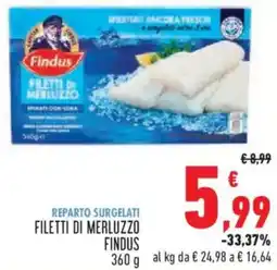 Conad City Filetti di merluzio FINDUS offerta