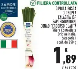 Conad City Cipolla rossa di tropea calabria igp sapori&dintorni conad percorso qualità offerta