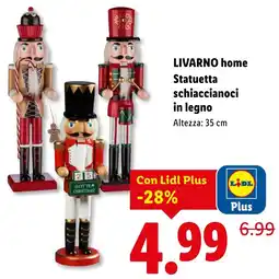 Lidl LIVARNO home Statuetta schiaccianoci in legno offerta