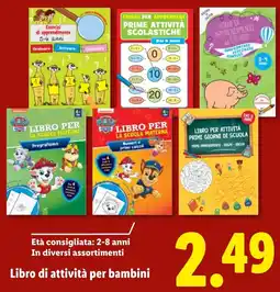 Lidl Libro di attività per bambini offerta