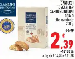 Conad City Cantucci toscani igp sapori&dintorni alle mandorle offerta