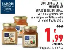 Conad City Confettura extra, marmellata SAPORI&DINTORNI CONAD offerta