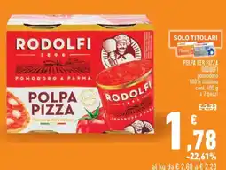 Conad City Polpa per pizza rodolfi pomodoro 100% italiano offerta