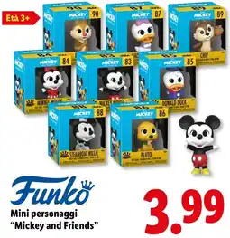 Lidl Funko Mini personaggi "Mickey and Friends" offerta