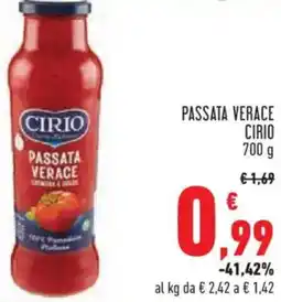 Conad City Passata verace CIRIO offerta