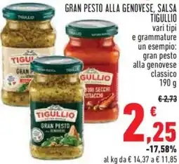 Conad City Gran pesto alla genovese, salsa TIGULLIO offerta