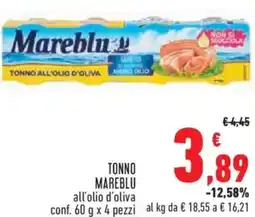 Conad City Tonno mareblu all'olio d'oliva offerta
