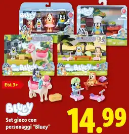 Lidl Bluey set gioco con personaggi "bluey" offerta