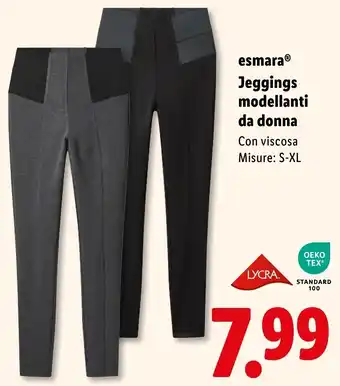 Lidl esmara Jeggings modellanti da donna offerta