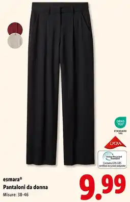 Lidl esmara Pantaloni da donna offerta