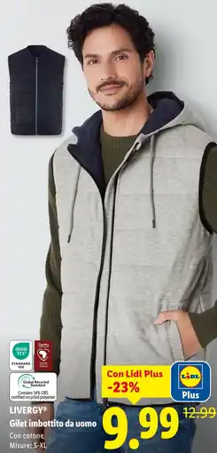 Lidl LIVERGY Gilet imbottito da uomo offerta